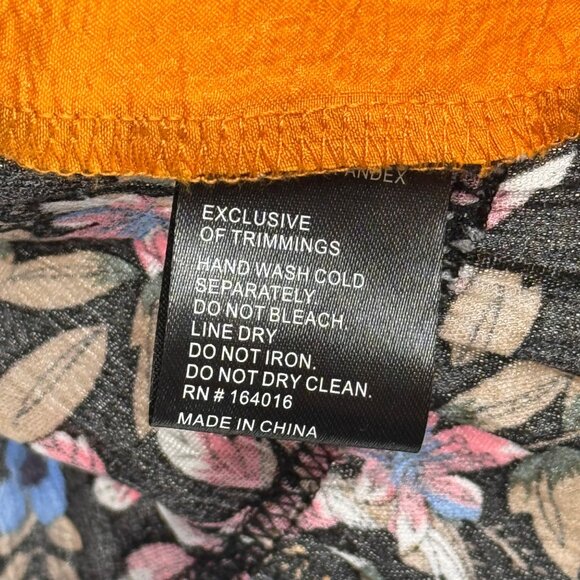 Caleaoa Womens size  2X Floral Embroidered Boho Tunic Top Patterned Panels - Picture 7 of 12